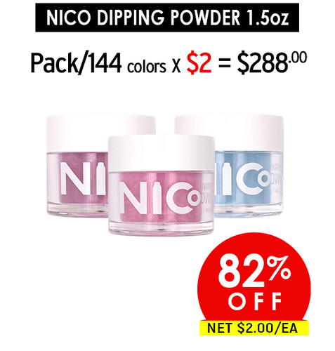 Nico Dip 1.5oz Prepacked: 144 colors x $2 (Final Sale)