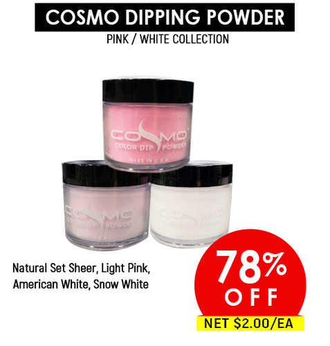 Cosmo Dip Powder 2oz Prepacked/4 Colors x $2 each (Final Sale)