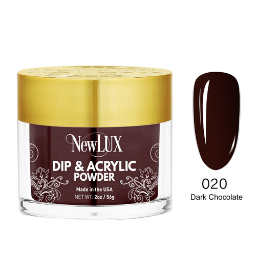 NewLux Dip & Acrylic 2oz  - #020 Dark Chocolate