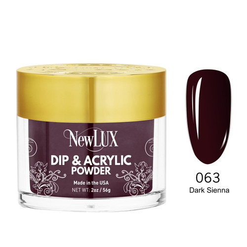 NewLux Dip & Acrylic 2oz  - #063 Dark Sienna