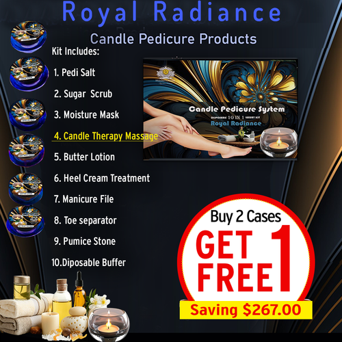 Mademoiselle 10in1 Candle Pedicure Spa, Royal Radiance Mademoiselle 10in1 Candle Pedicure Spa, Royal Radiance