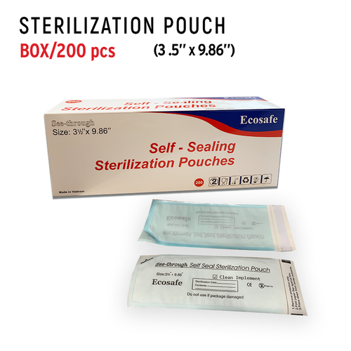  Sterilization Pouch 3.55 in x 9.86 in Box/200pcs