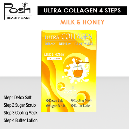 Posh Ultra Collagen 4 Steps. Case/50 kits x $1.20 - Milk & Honey