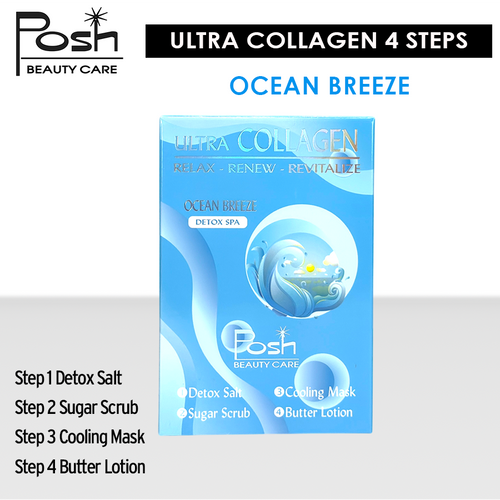 Posh Ultra Collagen 4 Steps. Case/50 kits x $1.20 - Ocean Breeze