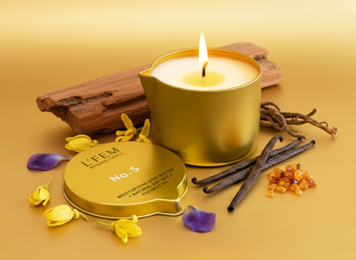 L'Fem Massage Candle 8oz - Number 5  50% Off Net $7.50/EA