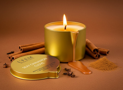 L'Fem Massage Candle 8oz - #20 Sexy Cinnamon Clove