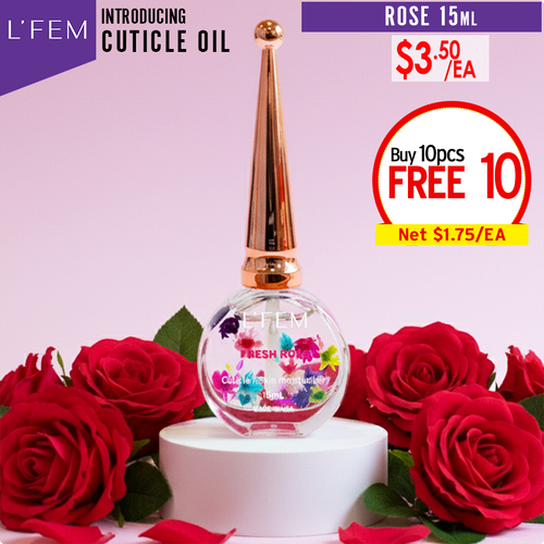 L'Fem Cuticle Oil .5oz - Fresh Rose