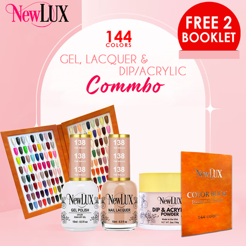 NewLux Combo #1- #144 = 144 colors x $10, Free 2 booklets