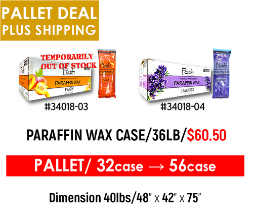 Pallet Deals Posh Paraffin Wax Case/36LB x $60.50