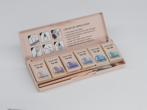Mahni Cream Gel Texture Palette/6 colors: #31-36