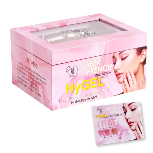 Hyba - Hybrid Gel Kit/12 colors #10 Sheer French