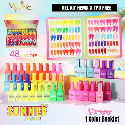 Mythic Gel Kit Summer Collection - 48 colors x $6 + 1 Booklet