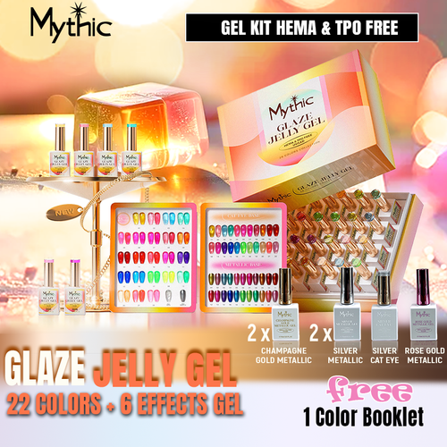 Mythic Gel Kit Glaze Jelly Collection - 28pcs x $6 with Booklet included