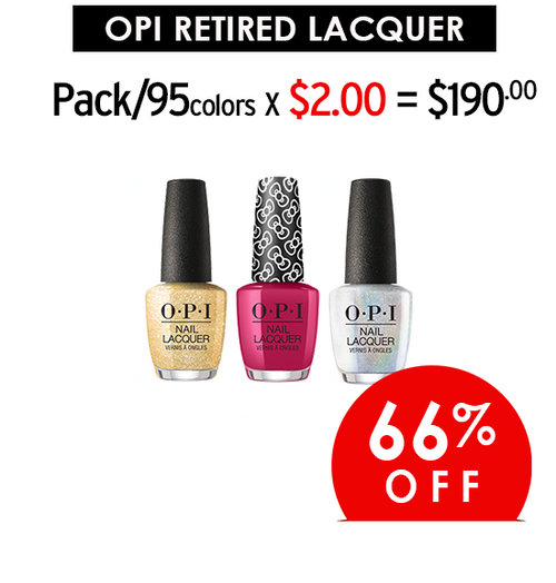 OPI Retired Lacquer .5oz  Prepacked 95 colors x $2.00 (Final Sale)