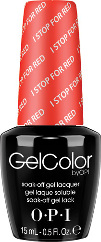 OPI GelColor .5oz (BLK) #GC A74 I STOP for Red