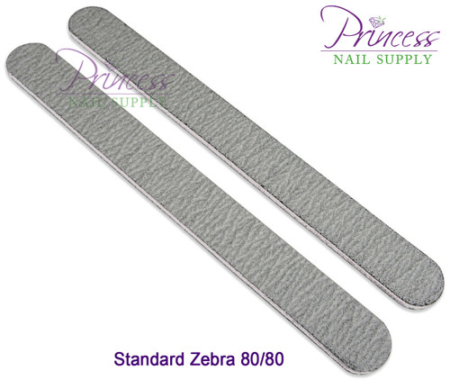 Princess Nail Files - Zebra Pack/50pcs - Grit Options