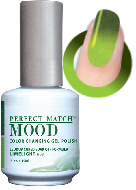 LeChat Mood Color Changing Gel Polish - MPMG42 LIMELIGHT (Frost)