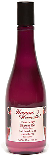 Keyano Aromatics - Cranberry Shower Gel 12oz (Final Sale)