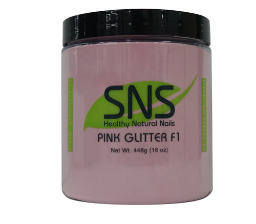 SNS  Powder 16oz - Pink Glitter F1