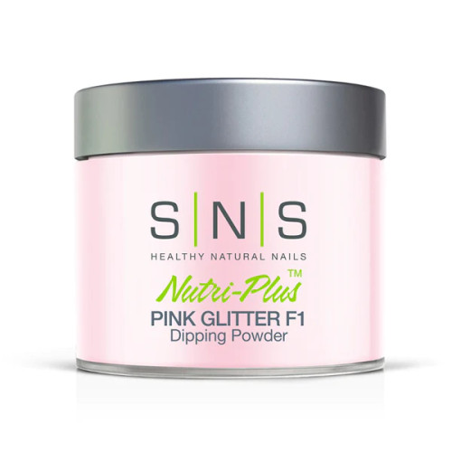 SNS  Powder 4oz - Pink Glitter F1