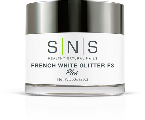 SNS  Powder 2oz - White Glitter F3