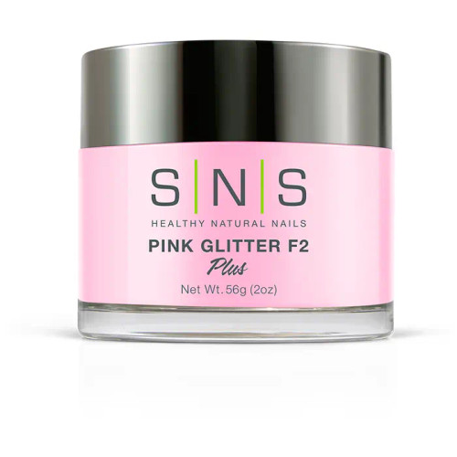 SNS  Powder 2oz - Pink Glitter F2