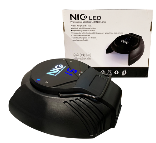 Nico Black LED Lamp Cordless