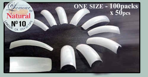 Lamour Natural Tip Size #10 (100 individual packs(50pcs)/bag)