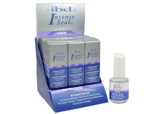 IBD Intense Seal LED/UV No-Cleanse Topcoat 0.5 oz. Pack/6pcs