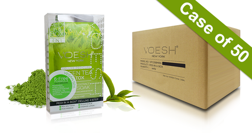 Voesh Case/50pks - Pedi 4 Step Deluxe - Green Tea (VPC208GRT) #24034