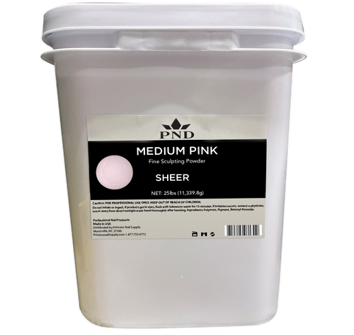 PND Acrylic Powder (Fine Sculpting Powder) 25lb - Medium Pink