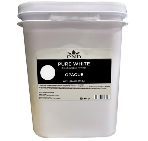 PND Acrylic Powder (Fine Sculpting Powder) 25lb - Pure White