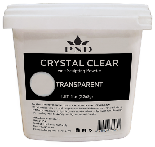 PND Acrylic Powder 25lb - Crystal Clear
