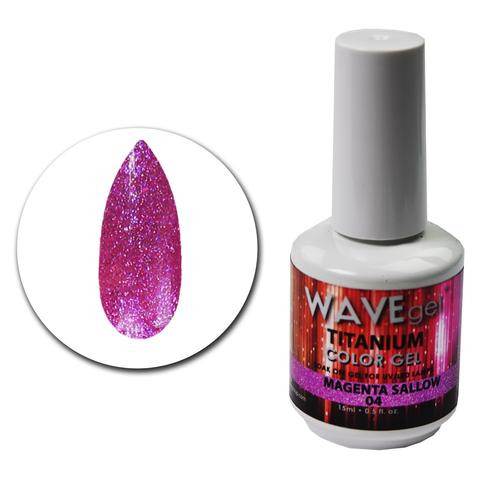 WaveGel Titanium Color Gel - #4 Magenta Sallow .5 oz