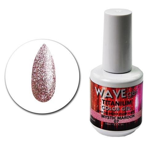 WaveGel Titanium Color Gel - #7 Mystic Maroon .5 oz