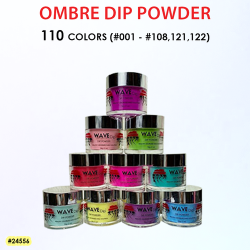 WAVEGEL Ombre Dip Powder 2 oz - Complete Set - 110 Colors (#001-#108,121,122)