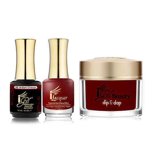 iGel Combo (Duo+DIP) - DD34 DARK CRIMSON