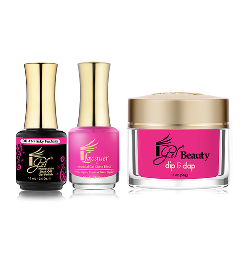iGel Combo (Duo+DIP) - DD47 FISKY FUCHSIA
