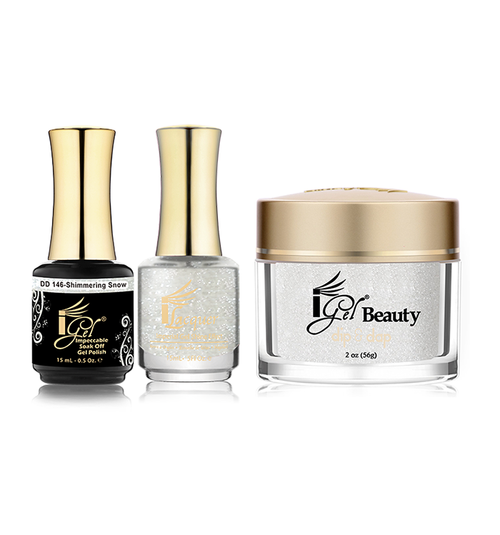 iGel Combo (Duo+DIP) - DD146 SHIMMERING SNOW