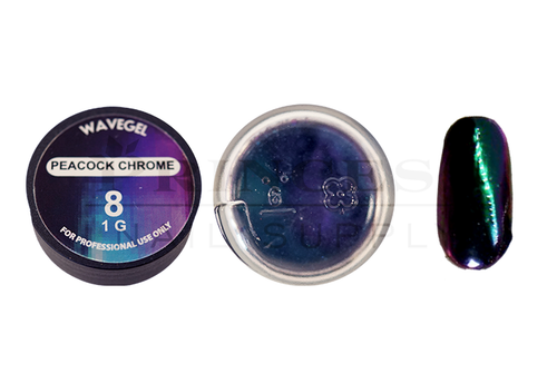 WaveGel Chrome Metal Powder 1g - #08 Peacock Chrome