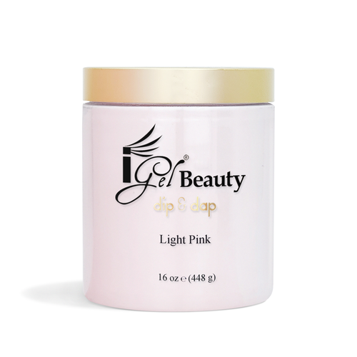 iGel Dip & Dap Powder - Pink & White - Light Pink 16 oz