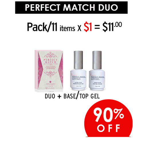 Perfect Match Duo/Base/Top Gel Prepacked/ 11 Items x $1 (Final Sale)