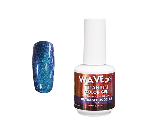 WaveGel Titanium Color Gel - #17 Outrageous Ocean .5 oz