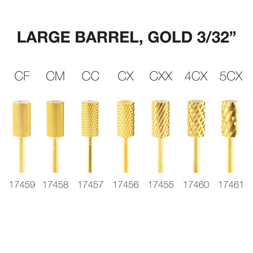 PND/Cre8tion Carbide Bit - Large Barrel 3/32" (Gold)