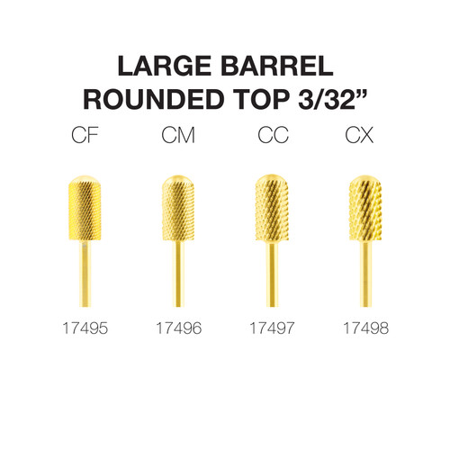 PND/Cre8tion Carbide Bit - Large Round Top 3/32" (Gold)