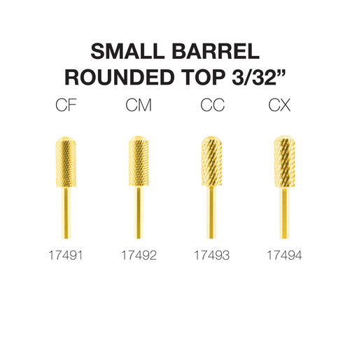 PND/Cre8tion Carbide Bit - Small Round Top 3/32" (Gold)