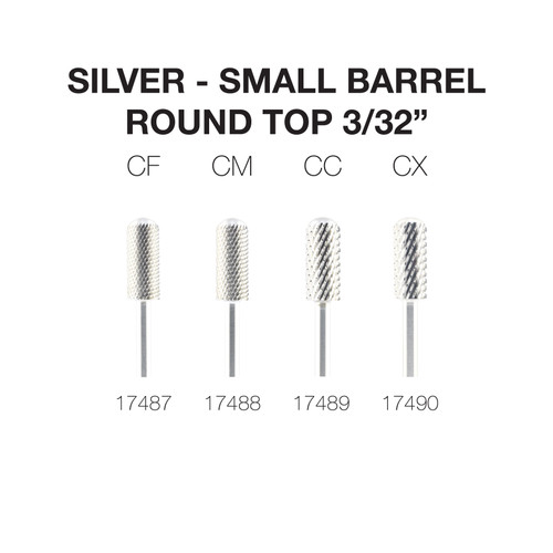 PND/Cre8tion Carbide Bit - Small Round Top 3/32" (Silver)