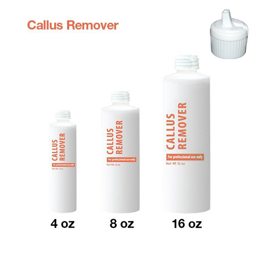 Empty Bottle - Callus Remover with white cap (Choose your size)