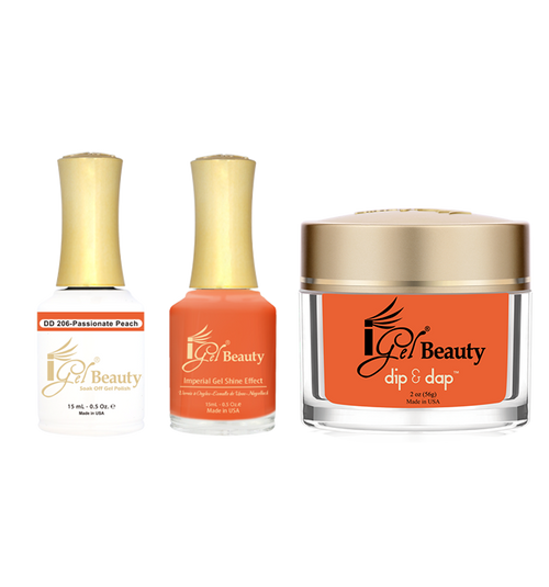 iGel Combo (Duo+DIP) - DD206 Passionate Peach