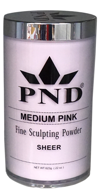 PND Acrylic Powder (Fine Sculpting Powder) - Medium Pink 22 oz.